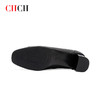 CHCH粗跟单鞋2024秋冬新品羊皮压纹深口女士通勤单鞋CO2B5011 商品缩略图2