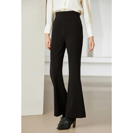 乔万尼微喇裤显瘦百搭黑色裤子EM4F580 商品图1