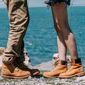 121-1 走遍万水千山 踢不烂升级版 情侣同款 大黄靴 登山靴 韩国单渠道货