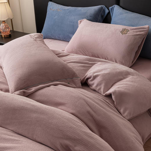 多喜爱-暖绒四件套<亚托克斯粉/蓝> 商品图2