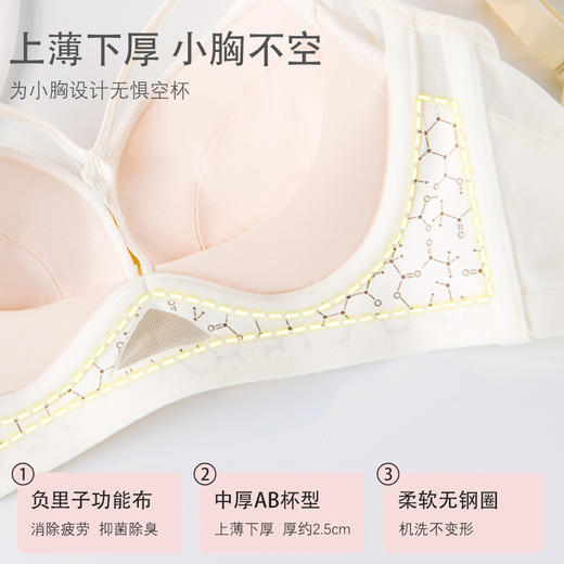 法式性感调整型内衣，无钢圈收副乳透气文胸XY-6996 商品图2