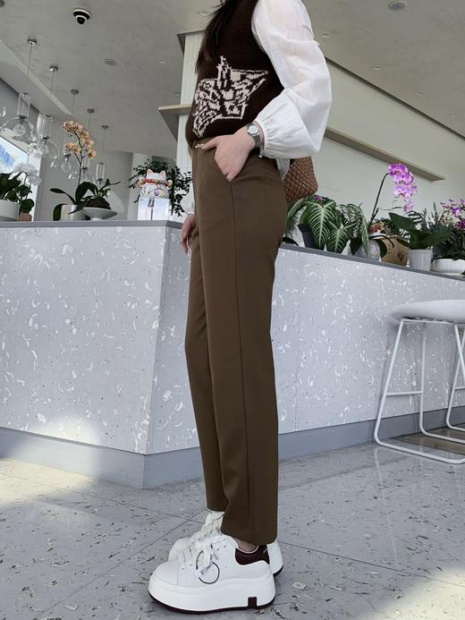 腰镶嵌白边小西裤9521100033 商品图6