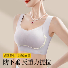 D1-【B-D杯】【反重力提拉防下垂】【宽肩带不可调节】【全罩杯显圆润】【黑科技提拉带】【13.5cm无痕高侧翼】薄款内衣女无钢圈文胸  提拉安可