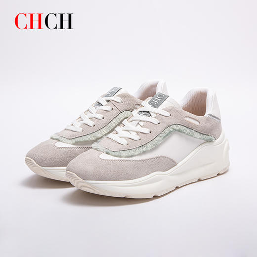 2024秋冬新品牛皮休闲运动鞋女鞋CHCH平衡鞋CO2B5131 商品图0