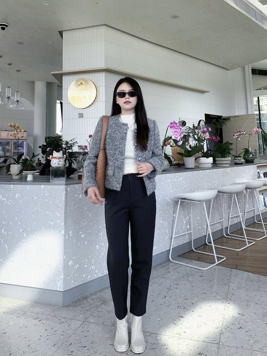 腰镶嵌白边小西裤9521100033 商品图5