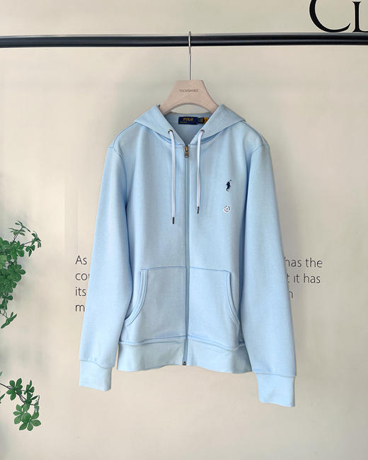 单品包邮现货 THS-无  RL家 RL polo马球双面针织连帽拉链外套 5色 QF082 商品图7