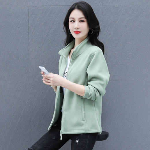 抓绒衣户外透气大码，保暖摇粒绒外套妈妈装保暖外套TR- 22966 商品图2