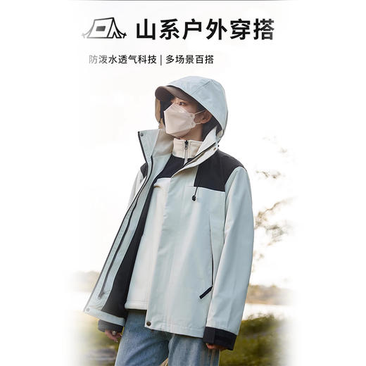 裁缝学苑AS363三防冲锋衣纸样女装防风防水外套三合一登山服样板 商品图4