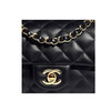 CHANEL香奈儿 Classic Flap CF 菱格金扣链条肩带 大mini 羊皮｜荔枝纹牛皮 口盖包单肩斜挎包 迷你 女款 黑色（HH） 商品缩略图3