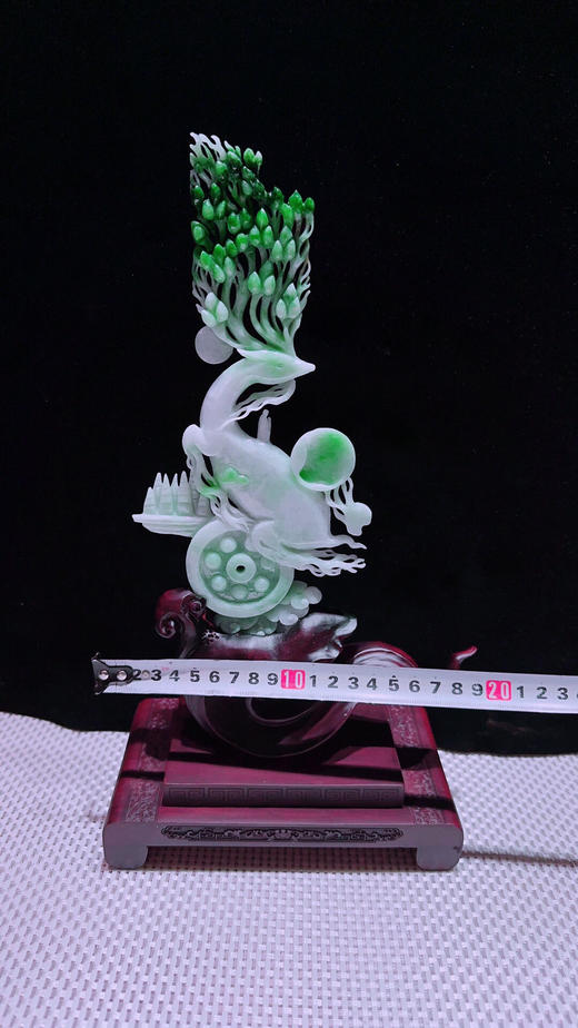 620500翡翠摆件【鹿鸣蝉音】 商品图1
