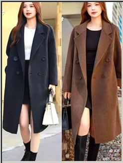 488129大圆扣气质长大衣 商品图1