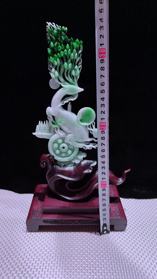 620500翡翠摆件【鹿鸣蝉音】 商品图2