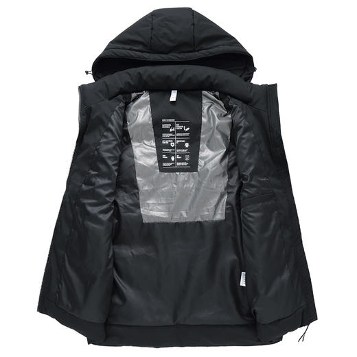 【可拆卸帽】【新款DWN】大依优型大码连帽羽绒马甲男士马夹加肥加大码坎肩加厚加绒保暖上衣 商品图4