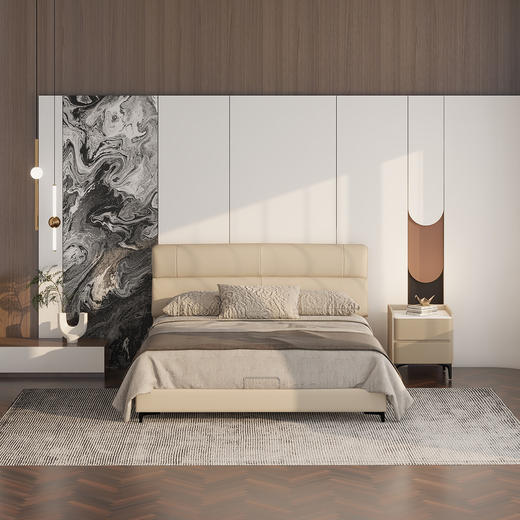 顾家家居整装 现代舒适 皮艺床 KZ.B1056PQ1 悦动 商品图2