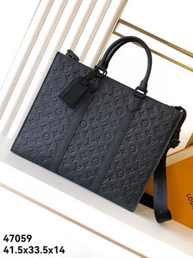 秋冬特惠💰1080 原单LV公文包47059全头层牛皮压花 专柜同款