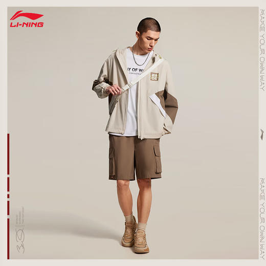 李宁韦德运动风衣男2024秋季新款舒适透气宽松运动外套AFDU217 商品图2