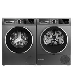 博世（BOSCH）10KG洗烘套装 全自动滚筒洗衣机烘干衣机 除菌除螨 婴幼儿防敏洗 智控烘干 WBUM45010W+WTUM25D10W