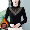 加绒遮肚显瘦妈妈装，时尚洋气烫钻打底衫K-720G6236 商品缩略图1