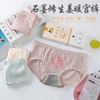 石墨烯生姜暖.宫裤3A抗菌无缝内裤女中腰透气女士三角裤盒装 商品缩略图1