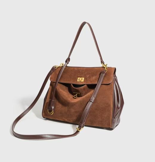 【双旦特惠 明星同款 Galarraga】25年新款麂皮绒凯莉托特包BP0046 商品图3