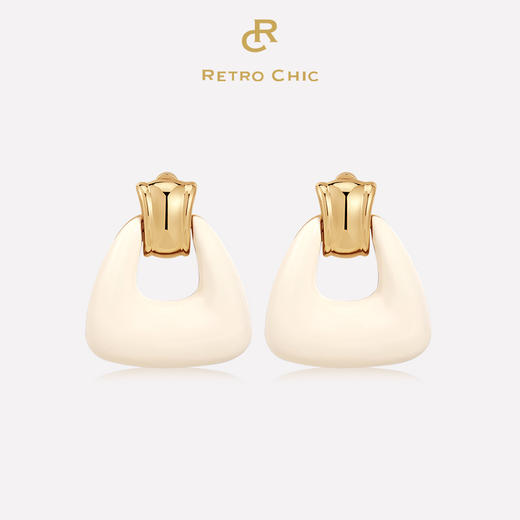 【赵丽颖&宋佳&沈梦辰&胡杏儿同款】Art Nouveau新艺术时期 | 奥斯白色珐琅三件套 商品图1