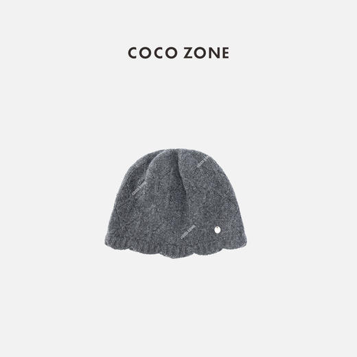 COCO ZONE 女士花边冷帽秋冬百搭显脸包头帽子CC1D2462 商品图1