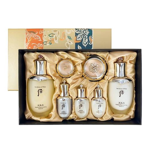 【 限时加赠后拱辰享净澈洁面膏180ml 新版】The history of whoo/后天气丹花献光彩紧颜系列礼盒7件套 商品图4