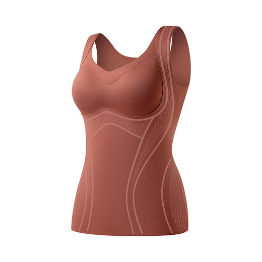 【内外兼修，温暖舒适】7A仰菌蚕丝羊绒背心，轻盈却具保暖性，让您在冬季户外自由穿行。加厚发热加绒，双层固定杯设计，舒适无痕！ 商品图7