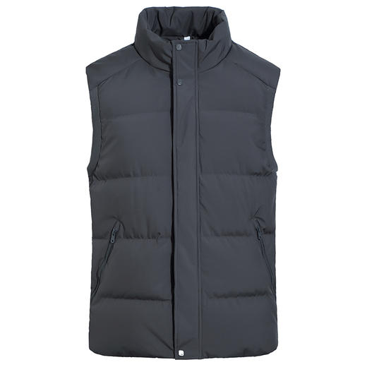 【新款DWN】大依优型大码立领羽绒马甲男士马夹加肥加大码坎肩加厚加绒保暖上衣 商品图2