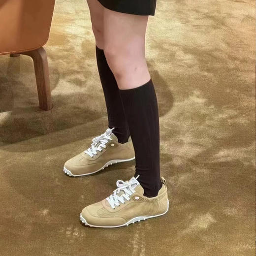 【顺丰包邮】84908 洛诗琳时髦与舒适共存羊京and牛皮德训鞋0155 商品图0