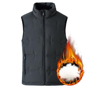 【新款DWN】大依优型大码立领羽绒马甲男士马夹加肥加大码坎肩加厚加绒保暖上衣