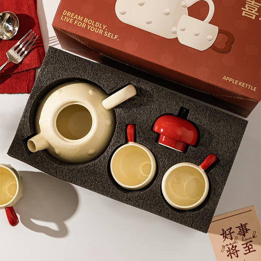 摩登主妇陶瓷泡茶壶套茶具礼盒乔迁订婚新婚礼物送新娘结婚伴手礼 商品图1