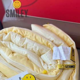 【双十一团】法国SMILEY笑脸被秋冬保暖亲肤抑菌被褥黄色云朵纯棉被子礼盒装XHR