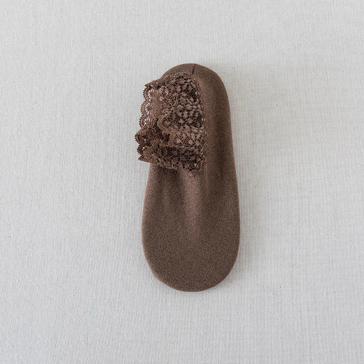 TZW-袜子女秋冬保暖加厚防滑蕾丝短筒松口秋季月子袜雪地袜地板袜 商品图7