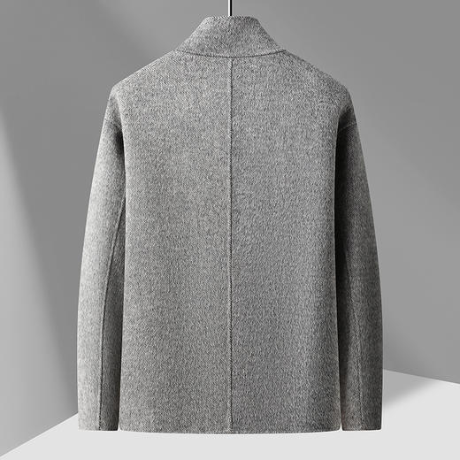 【新款DAB】大依优型大码男装羊毛呢双面呢大衣外套手工呢子胖子休闲男士上衣 商品图7
