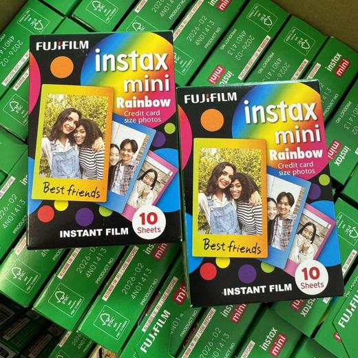 mini彩虹3寸相纸1盒10张，多盒便宜，日期新鲜，现货速发，富士所有mini系列相机通用 商品图2