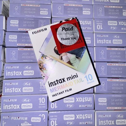 mini美人鱼3寸相纸1盒10张，多盒便宜，日期新鲜，现货速发，富士所有mini系列相机通用 商品图7