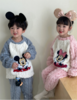 🌈【品牌直发】上衣+裤子速抢59.9❗【三枪&Disney迪士尼联名款儿童插肩袖轻奢睡衣套装】，💥⁭软糯糯的，⁫好暖和❗ ✅100%⁥聚酯纤维面料，⁭随便洗，不变形 商品缩略图0