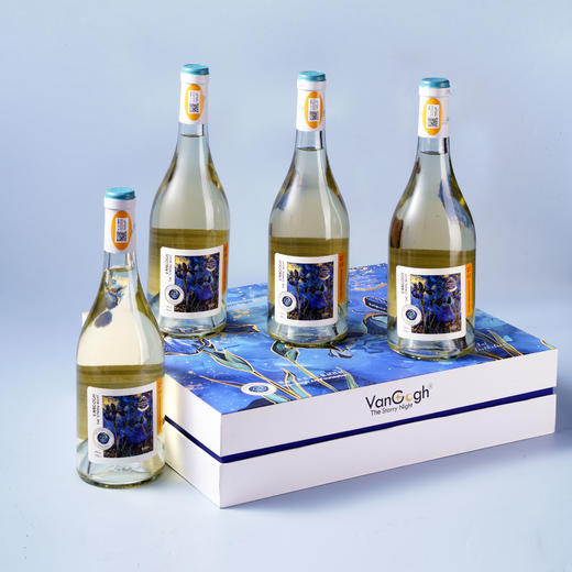 梵高星月夜逐粒精选白葡萄酒礼盒（4支装）11%Vol 商品图5