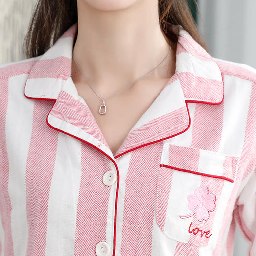 I'd爱帝秋款磨绒梭织纯棉长袖家居服套装 商品图1
