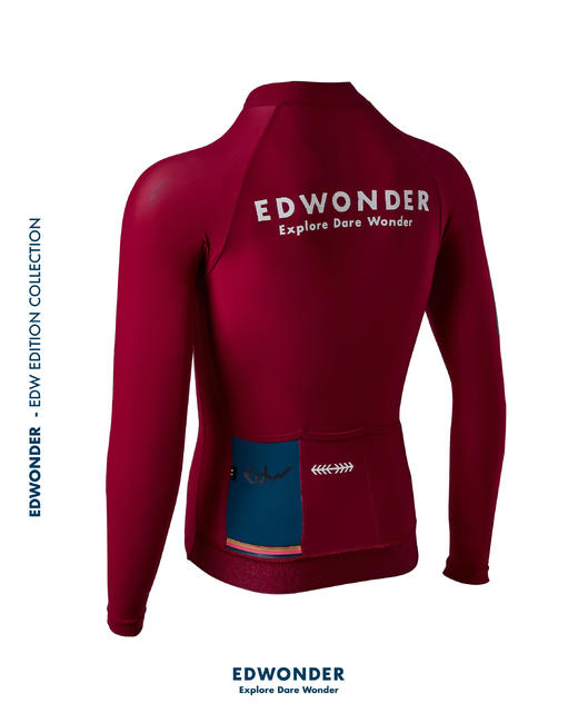 EdW超轻(男)长袖车衣- 桑格利亚红 Jersey 商品图1