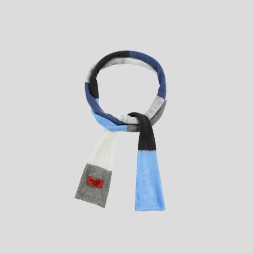 GOODBAI GOODEES彩色条纹长款细窄围巾 商品图0