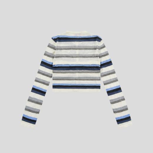 GOODBAI GOODEES彩色条纹可拆卸修身开衫 商品图2