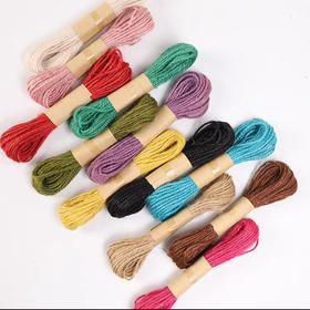 彩色麻绳手工diy装饰材料手工制作（彩色麻绳颜色随机）