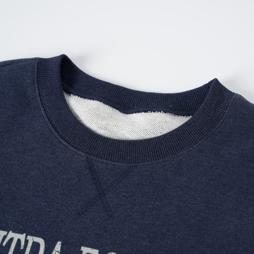 ROMI STUDIO“美式复古”100%棉龟裂印花做旧短款卫衣 RW24ASM0258 商品图2