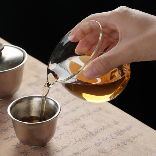 暗香疏影/清玉公杯 手工透明玻璃公道杯耐高温分茶器功夫泡茶手抓碗 商品图1