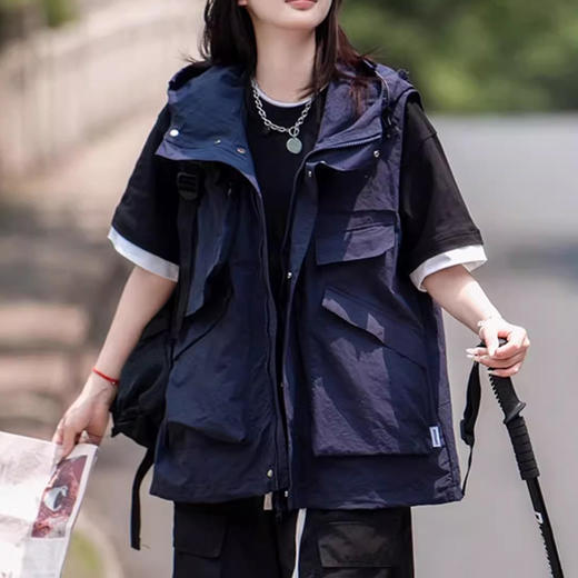 裁缝学苑AS355户外工装马甲纸样女装大口袋登山外搭背心坎肩服装打版 商品图5