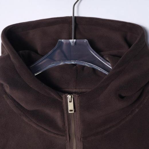 WT117秋冬季新款时尚个性绒面立领拉链开衫外语短款休闲百搭上衣 商品图2