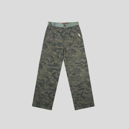 GOODBAI GOODEES迷彩印花水洗高腰休闲裤 商品图1