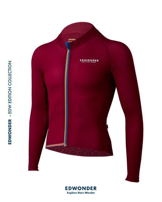 EdW超轻(男)长袖车衣- 桑格利亚红 Jersey 商品图0